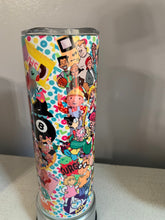 Load image into Gallery viewer, I Love The 90’s 20oz Tumbler, Hot or Cold Liquids, Stainless Steel Cup, Travel Cup, 90’s Icons Full Wrap, 1990 Characters