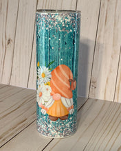 Load image into Gallery viewer, Spring Gnome Tumbler, 20oz Stainless Steel Cup, Travel Cup, White Daisy Flowers , Spring Gnomes
