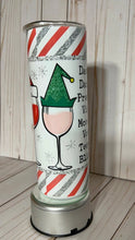 Load image into Gallery viewer, Christmas Wine Glasses Reindeer 20oz Tumbler, Hot or Cold Liquids, Stainless Steel Cup, Travel Cup, Christmas Reindeer cup