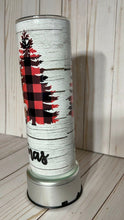 Load image into Gallery viewer, Christmas Red Truck 20oz Tumbler, Hot or Cold Liquids, Stainless Steel Cup, Travel Cup, Christmas Trees, Farm Cup