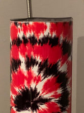 Load image into Gallery viewer, Red Black Tie Dye 20oz Tumbler, Hot or Cold Liquids, Stainless Steel Cup, Travel Cup,  Personalization Available, Birthday GIft, Cup For Car
