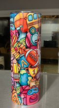 Load image into Gallery viewer, Teacher Life 20oz Tumbler, Hot or Cold Liquids, Stainless Steel Cup, Travel Cup,  Teacher Gift
