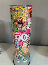 Load image into Gallery viewer, I Love The 90’s 20oz Tumbler, Hot or Cold Liquids, Stainless Steel Cup, Travel Cup, 90’s Icons Full Wrap, 1990 Characters
