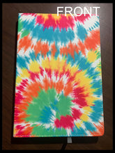 Load image into Gallery viewer, Tie Dye Style Hardcover Journal, Matte Faux Leather Notebook, Lined Journal, Journal Gift,  A5 Notebook, Prayer Journal
