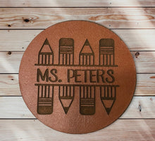 Load image into Gallery viewer, Personalized Set of 4 Leather Coasters, Unique 3rd Anniversary Gift, Custom Coasters, Personalized Gifts
