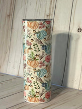 Load image into Gallery viewer, Fall 20oz Tumbler, Hot or Cold Liquids, Stainless Steel Cup, Travel Cup, Pumpkin Tumbler,
