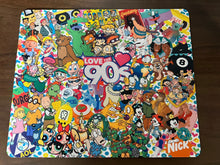 Load image into Gallery viewer, I Love The 90’s Computer Mouse Pad, Computer Accessories, 90’s Icons, 1990 Characters

